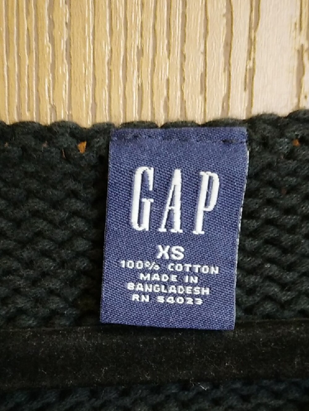 GAP Y2k Black 100% Cotton Scoop Neck Women's Knit Sweater - Picture 4 of 4